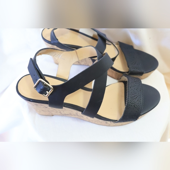 Expression Camila Platform Wedge Sandals Size 8 - Picture 5 of 15